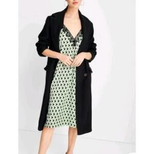 Kahlana Barfield Brown  Lace Trim Slip Dress Size L